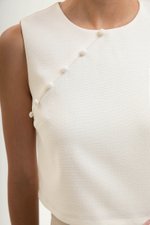 MARICA TEXTURED CHEONGSAM TOP