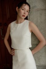 MARICA TEXTURED CHEONGSAM TOP