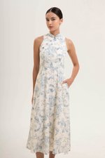 ORIENTAL LILIES CHEONGSAM DRESS