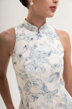ORIENTAL LILIES CHEONGSAM DRESS