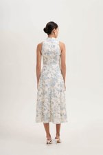 ORIENTAL LILIES CHEONGSAM DRESS