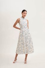 ORIENTAL LILIES CHEONGSAM DRESS