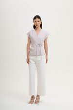 VANYA WRAP TOP W/ SASH