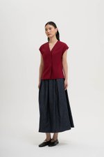 VANYA WRAP TOP W/ SASH