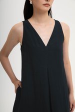 LANA PLEATED TENT LINEN DRESS