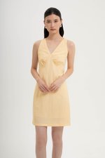 FLORIA LINEN MINI DRESS