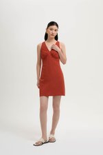 FLORIA LINEN MINI DRESS