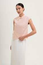 LERIN EMBROIDERED CHEONGSAM TOP