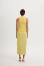 PEARLENE CHEONGSAM LINEN TOP