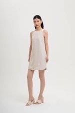 ASTRID MINI LINEN DRESS W SIDE BUTTONS