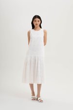 KARINA EYELET DROPWAIST DRESS