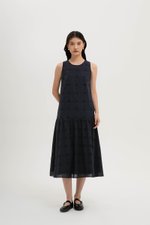 KARINA EYELET DROPWAIST DRESS
