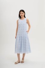 KARINA EYELET DROPWAIST DRESS