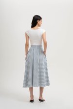 JOSETTA STRIPE FULL CIRCLE SKIRT
