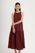 WILLA RUCHED DROP WAIST DRESS