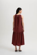 WILLA RUCHED DROP WAIST DRESS
