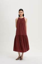 WILLA RUCHED DROP WAIST DRESS
