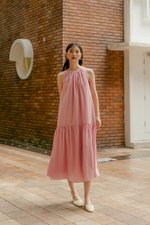 WILLA RUCHED DROP WAIST DRESS