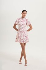 *PREORDER* ETHEL FLORAL PRINTED CHEONGSAM MINI DRESS