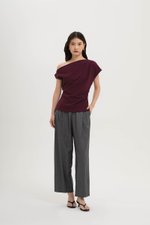 AMIRA ASYMMETRIC OFF SHOULDER TOP W BELT