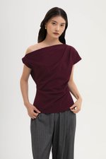 AMIRA ASYMMETRIC OFF SHOULDER TOP W BELT