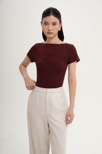 BRIDGET BOAT NECK T-SHIRT