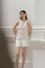 KAMILIA BUTTONDOWN SATIN CHEONGSAM TOP
