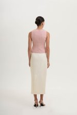 YUI CHEONGSAM TWEED VEST TOP