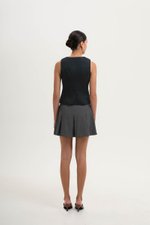 YUI CHEONGSAM TWEED VEST TOP