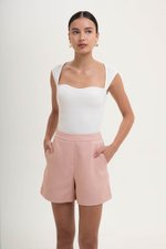 RUE HIGH WAISTED TEXTURED SHORTS