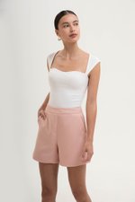 RUE HIGH WAISTED TEXTURED SHORTS