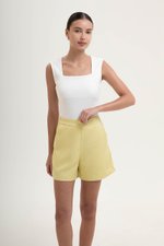 RUE HIGH WAISTED TEXTURED SHORTS