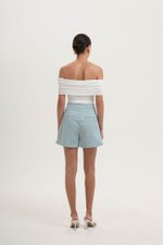 RUE HIGH WAISTED TEXTURED SHORTS