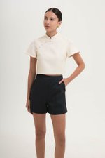 RUE HIGH WAISTED TEXTURED SHORTS