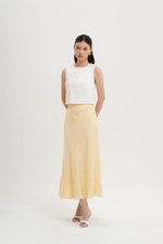 KELSY LINEN MIDI SKIRT