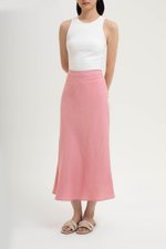 KELSY LINEN MIDI SKIRT