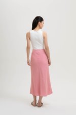 KELSY LINEN MIDI SKIRT