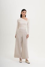 ELAN WIDE LEG LINEN PANTS