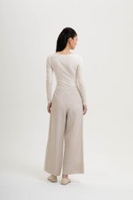 ELAN WIDE LEG LINEN PANTS