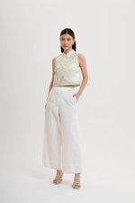 ELAN WIDE LEG LINEN PANTS