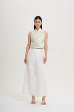 ELAN WIDE LEG LINEN PANTS
