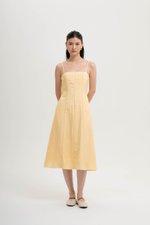 JOVELLE LACE TRIM CAMI LINEN DRESS