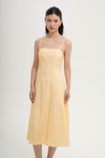 JOVELLE LACE TRIM CAMI LINEN DRESS