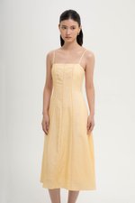 JOVELLE LACE TRIM CAMI LINEN DRESS