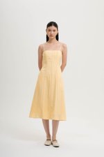 JOVELLE LACE TRIM CAMI LINEN DRESS
