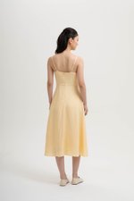 JOVELLE LACE TRIM CAMI LINEN DRESS