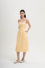 JOVELLE LACE TRIM CAMI LINEN DRESS