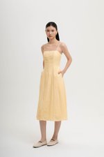 JOVELLE LACE TRIM CAMI LINEN DRESS