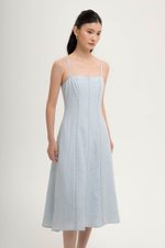JOVELLE LACE TRIM CAMI LINEN DRESS