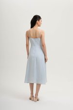 JOVELLE LACE TRIM CAMI LINEN DRESS